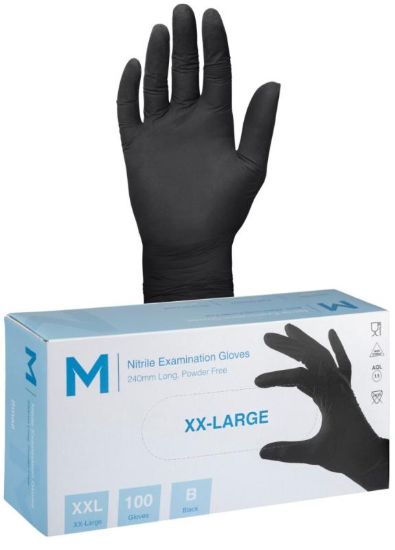 Picture of NITRILE PF BLACK GLOVES XLARGE