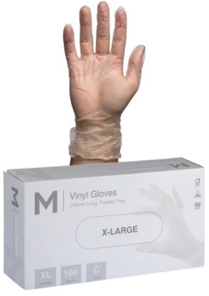 Picture of VINYL PF CLEAR GLOVES XLARGE
